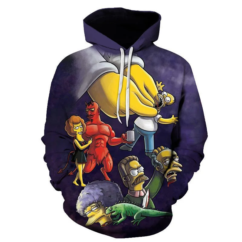 digital printing simpsons hoodie anime hoodies men cheap wholesale hoodies sudaderas de los simpson