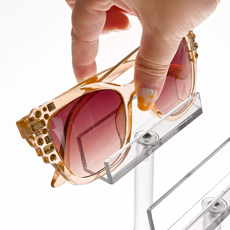Customized Plexiglass Countertop Acrylic Display Rack  Glasses Sunglasses Eyewear Display Stand