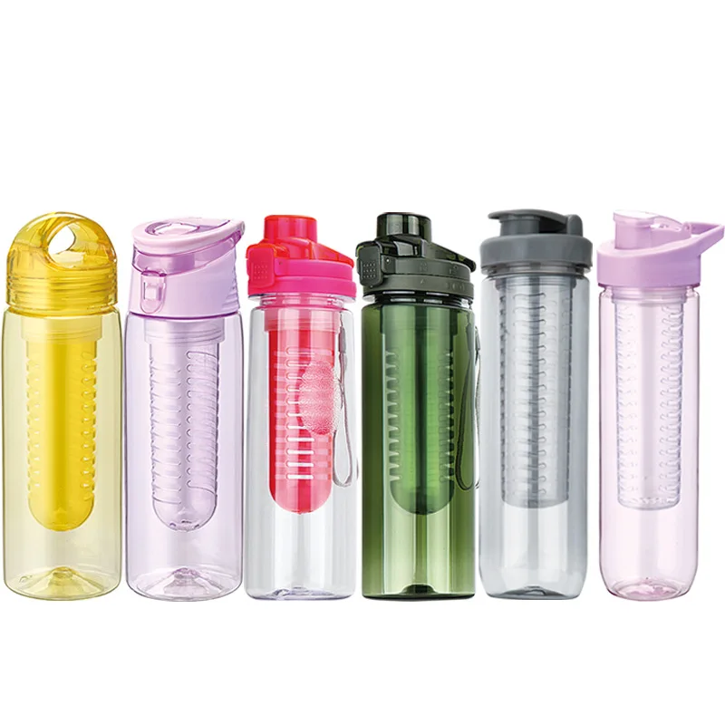 Customized tritan660-2000ml large capacity plastic sports water cup BPA free lemon cup with tea drain