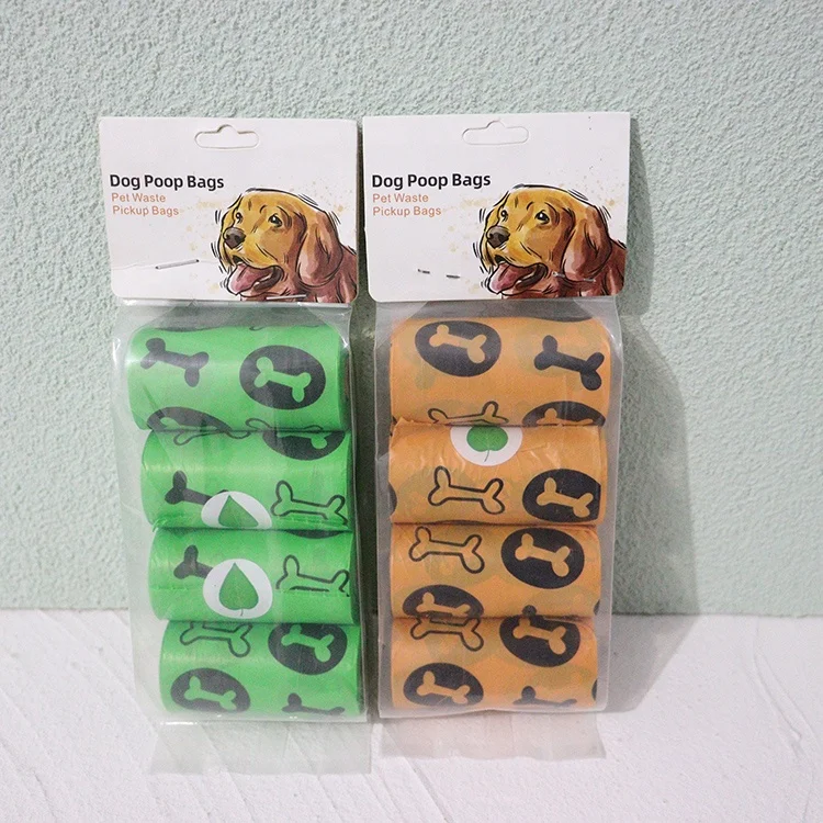 Accept OME order Eco Friendly Biodegradable Scented poop bag Box Packed 4rolls epi dog waste bags