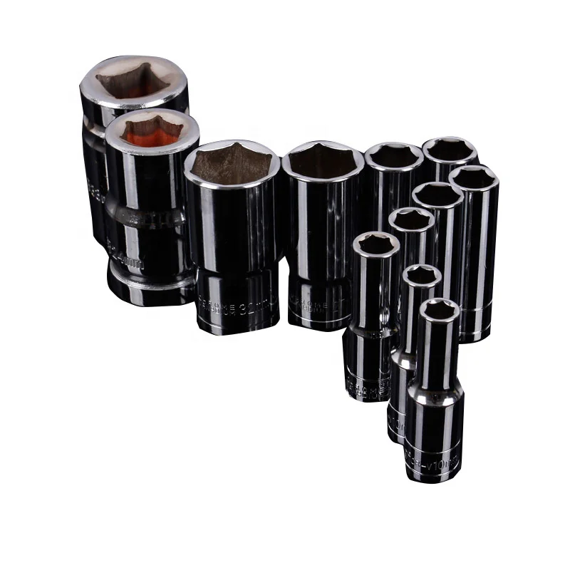 Heavy Duty Socket 1/2 Inch Drive Metric Deep Impact Socket Set