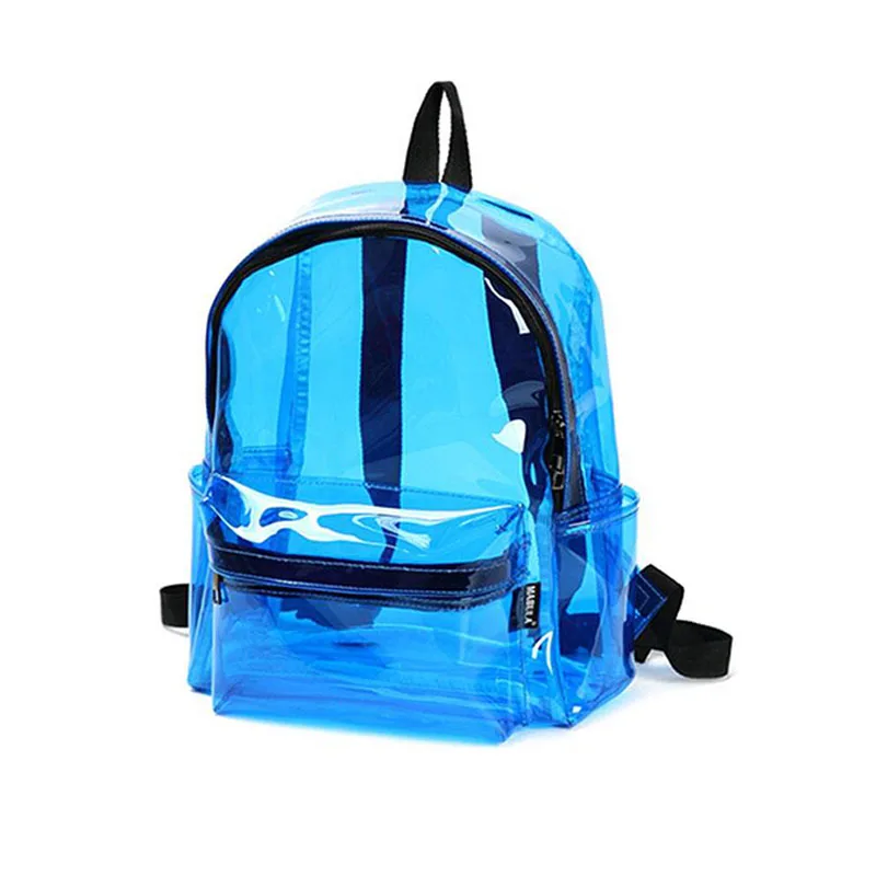 2022 New Product Fashion Hologram PVC Clear Backpack PVC Bags School Bag Travel Transparent Backpacks