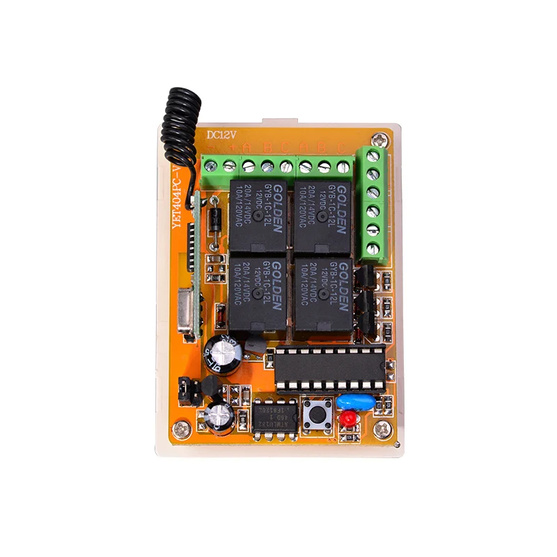 YET404PC 4 channels universal RF long range wireless remote control rf door controller and receiver
