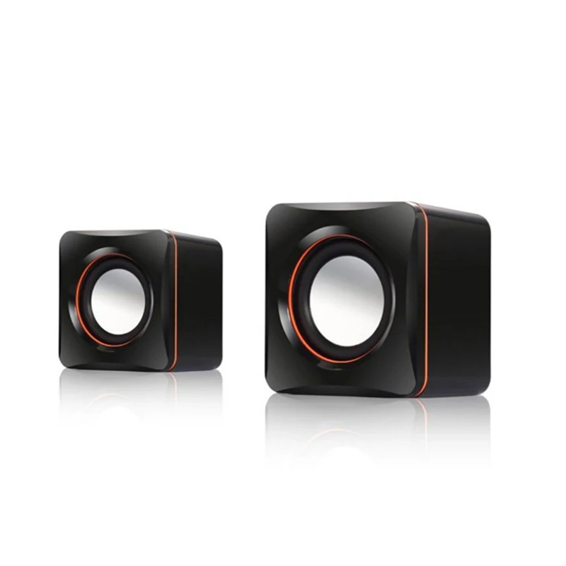 
Portable USB mini Wired 2PCS desktop / laptop small speaker outdoor small audio gift speaker 2.0 mobile phone box 