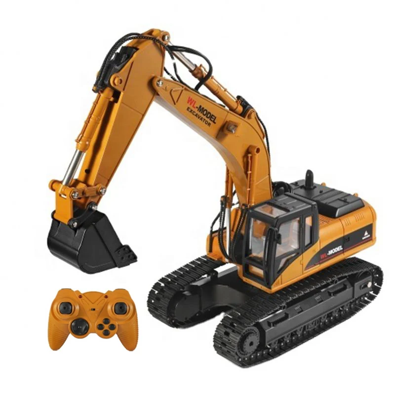 WLtoys 16800 1:16 Электрический металлический экскаватор Коллекционная модель Rc грузовик дымовой Звук большой пульт дистанционного управления игрушки
