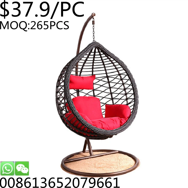 TSF Wholesale Wicker Outdoor Chairs Rattan Egg Garden Hanging Hammock