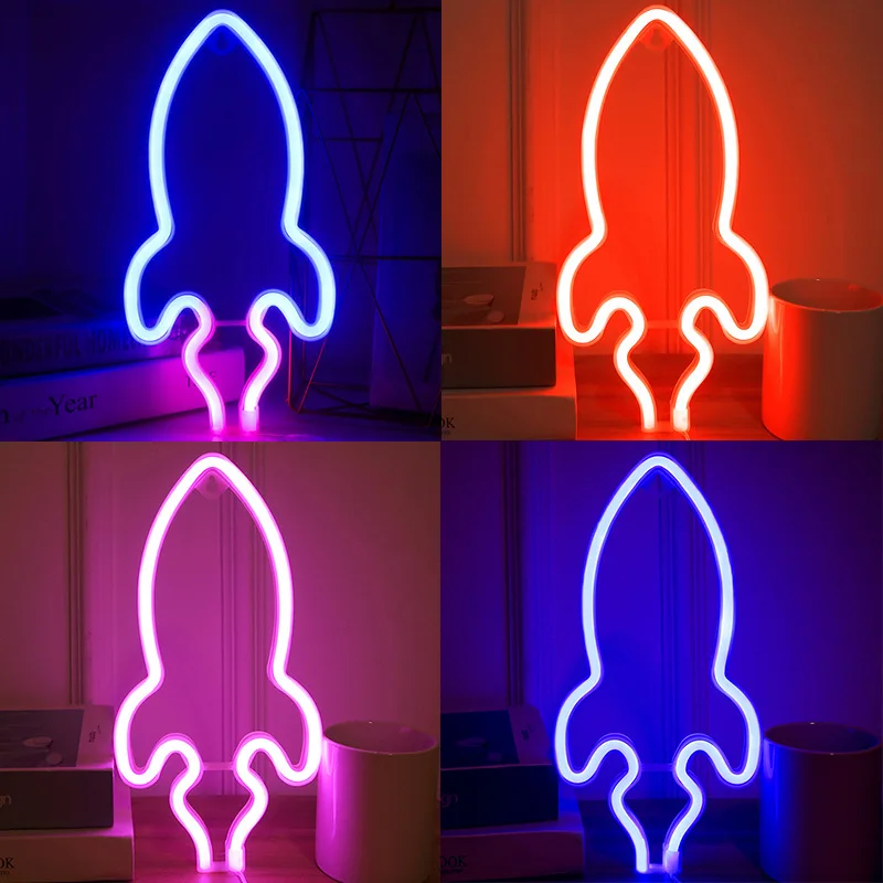Ins Style Custom Led Flamingo Lights Modeling Lights Cactus Neon Clouds Neon Moon Lightning Night Light For Home Decoration