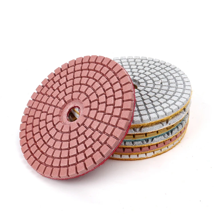 In Stock rubber diamond polishing pad backer resin polishing pads 4 inch