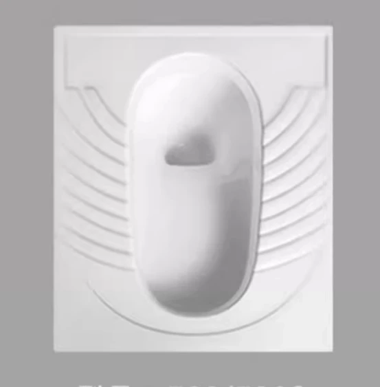 Ceramic squat toilet household squat flush water tank set of toilet water storage bent bedpan