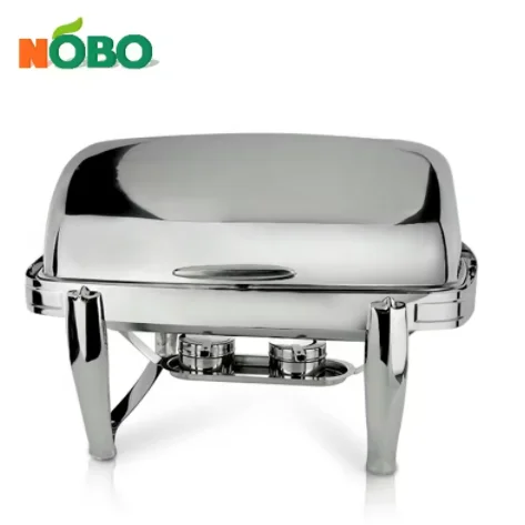 Roll Top Good Quality Wedding Party Buffet Stainless Steel Chafing Dish Food Warmer
