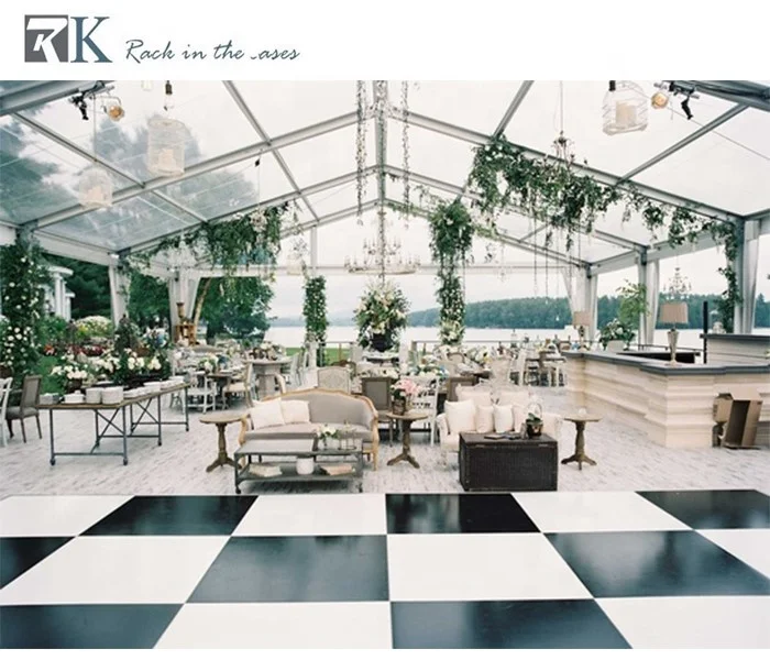 RK high quality custom wedding gloss white track dance floor