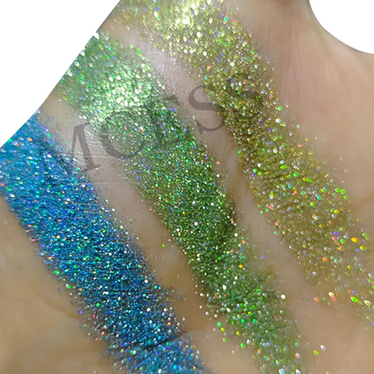 Бренд MCESS Светоотражающие серебряные массивные блестящие алмазные тени для век цвета пигментная пудра для макияжа