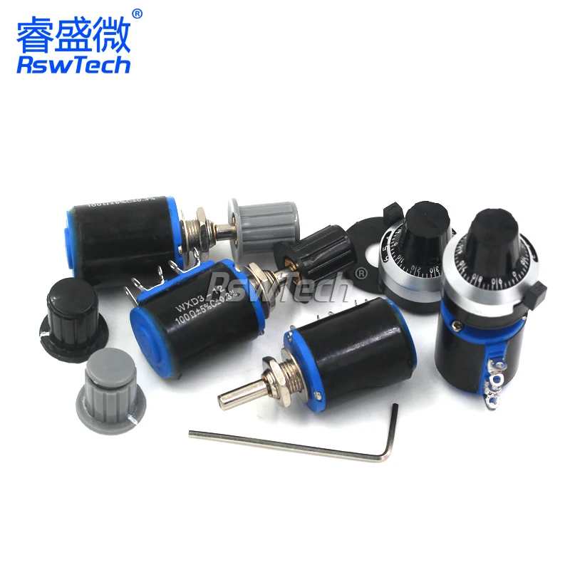 High Quality Short style WXD3-12-2W ip67 waterproof cts 100k dimmer b20k potentiometer alps