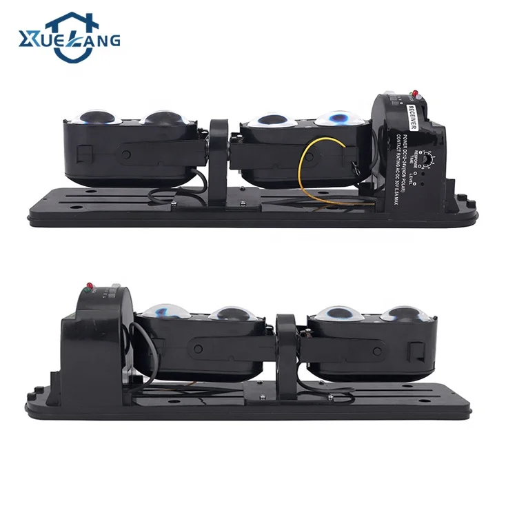 DC12-24V wired 4 beams sensor IP55 waterproof UV light filtering infrared human motion detector with long alert distance 50-250M