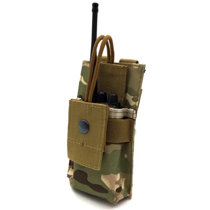 Universal Tactical MOLLE Radio Holder Case Holster Walkie Talkie Pouch EDC Tools Bag