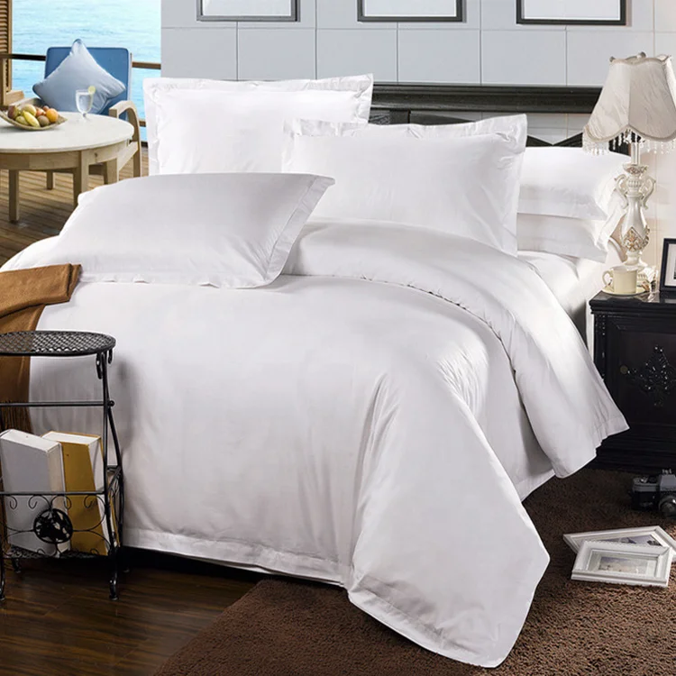 Wholesale plain 40*40 300tc hotel bed sheet material 100% cotton fabric roll