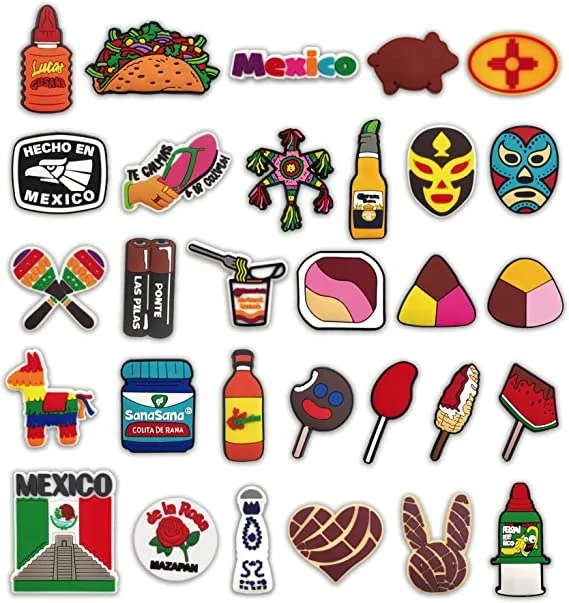 New Arrival Shoe Charm Croc Charms Mexican Style Food Charms For Shoe decoration