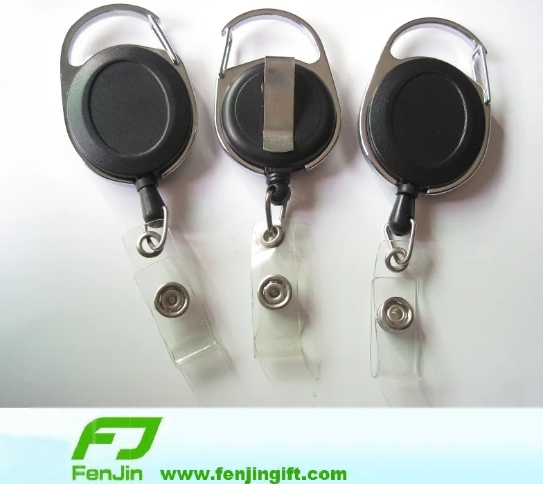 hook  clip yoyo badge reel key holder