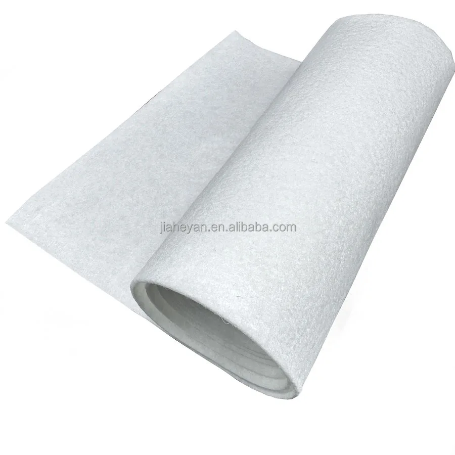 Wholesale Polyester PET Needle Punched Black White Felt roll 1mm/2mm/3mm Thickness Polyester Felt Roll Upholstery lining