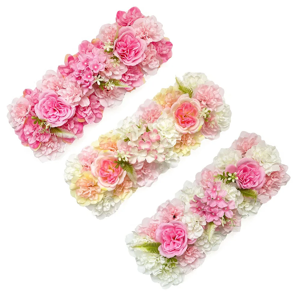 Simulated flower wall event decoration supplies photography props window hydrangea rose green plant wall