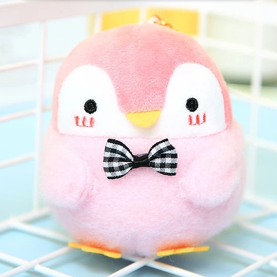 wholesale Mini cute Penguin keychain Penguin Plush Dolls keychain diy bag charms Pendant Stuffed Animal Penguin Plush Key Chains