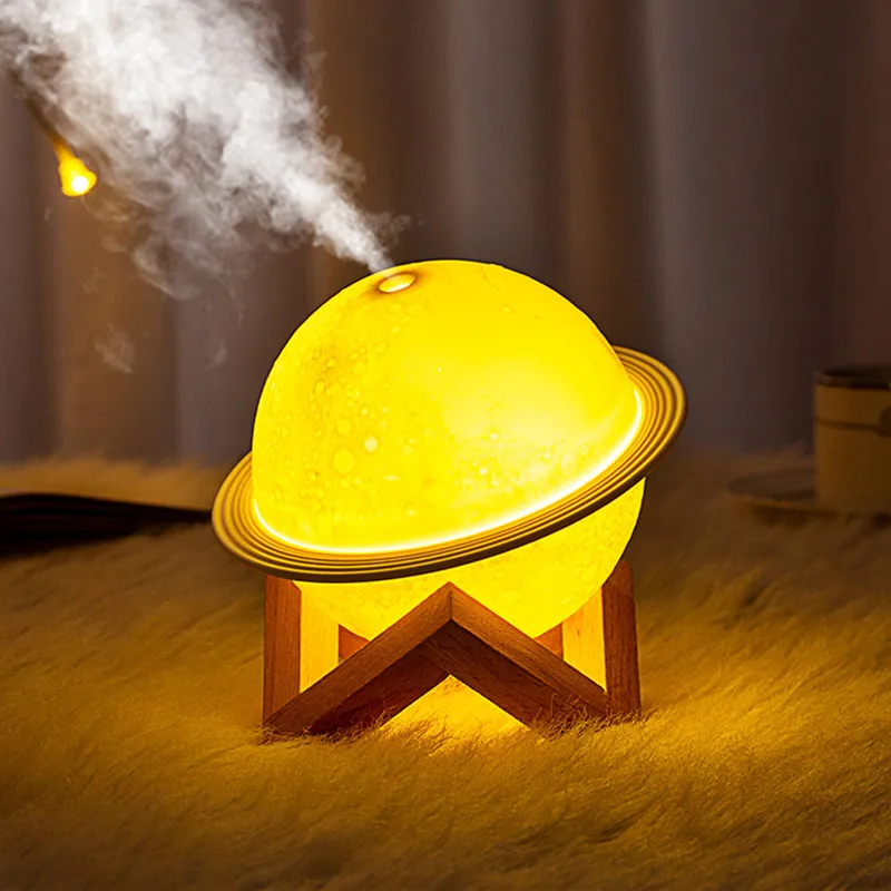Star Night Light USB Air Humidifiers With Holder 200ML 3 Color Switching Mini Humidifier JE-049