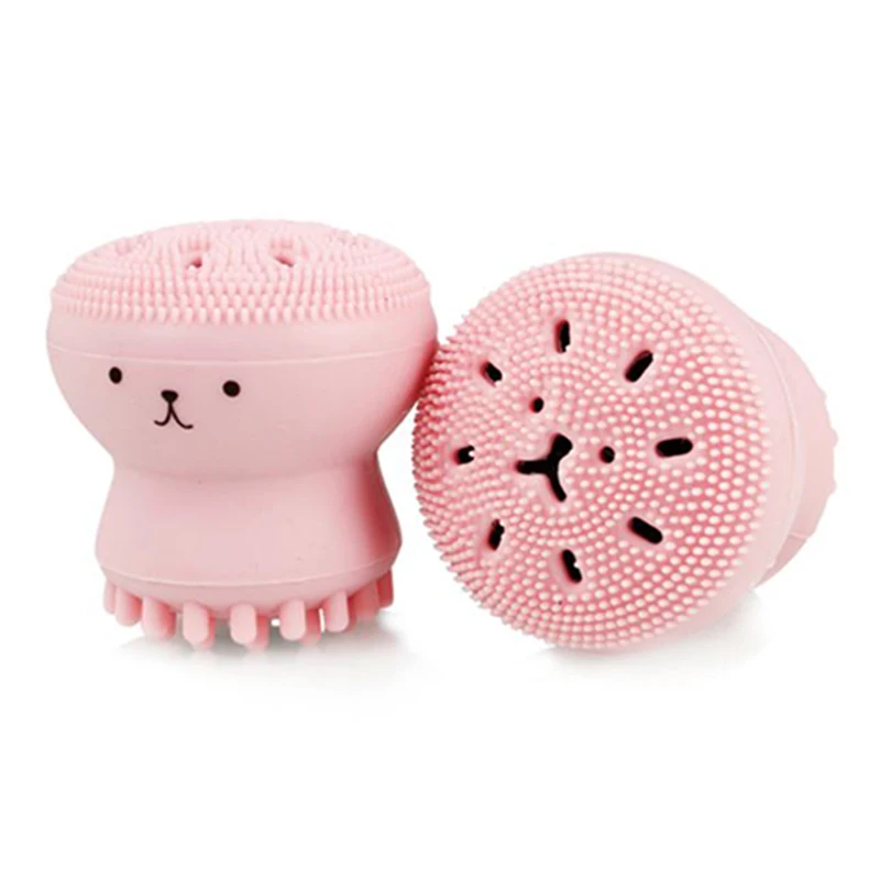 
New high quality soft skin friendly silicone Octopus cleansing brush deep cleansing beauty brush 