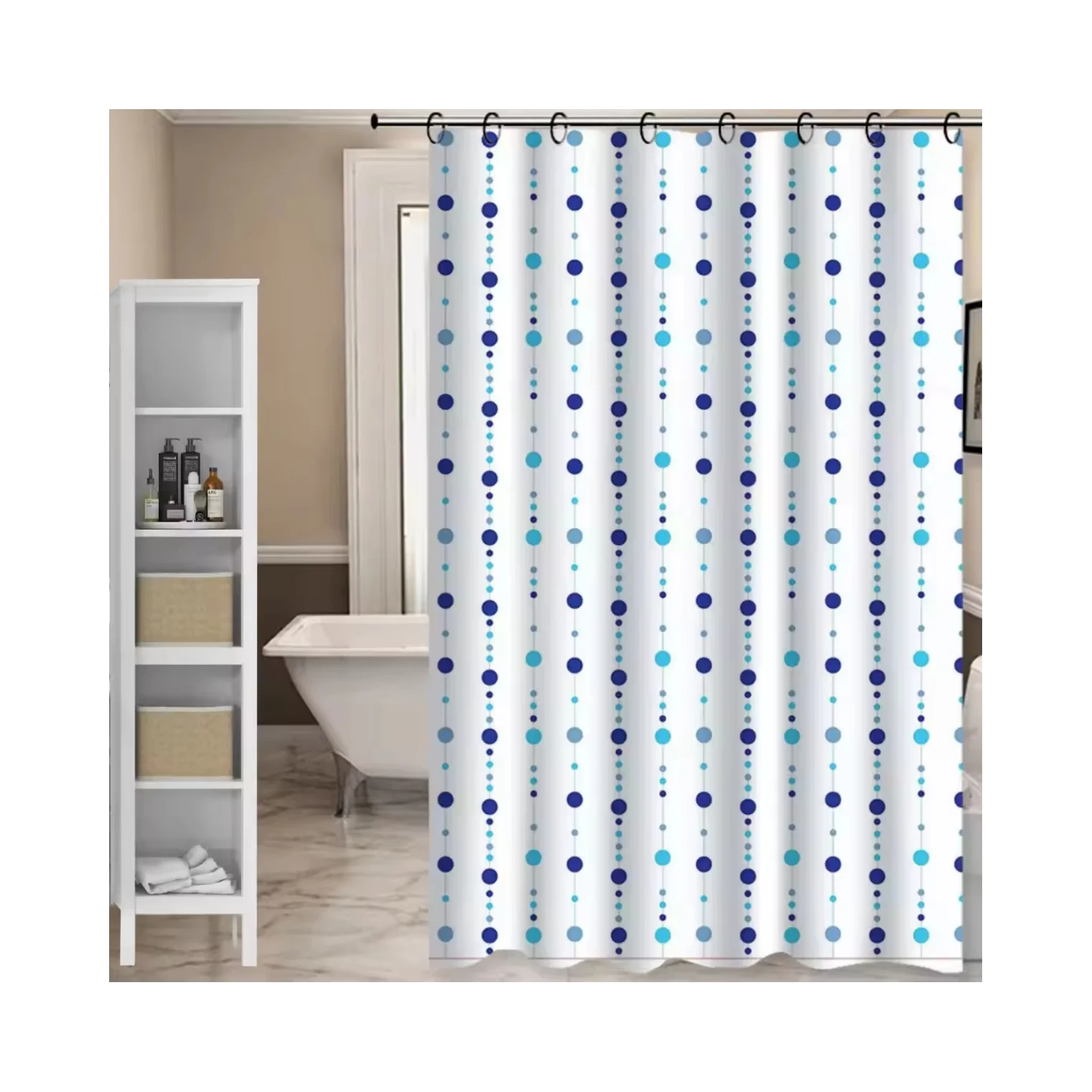 Bathroom Shower Curtain Printed Waterproof Cortina De Bano Custom Printing Shower Curtain