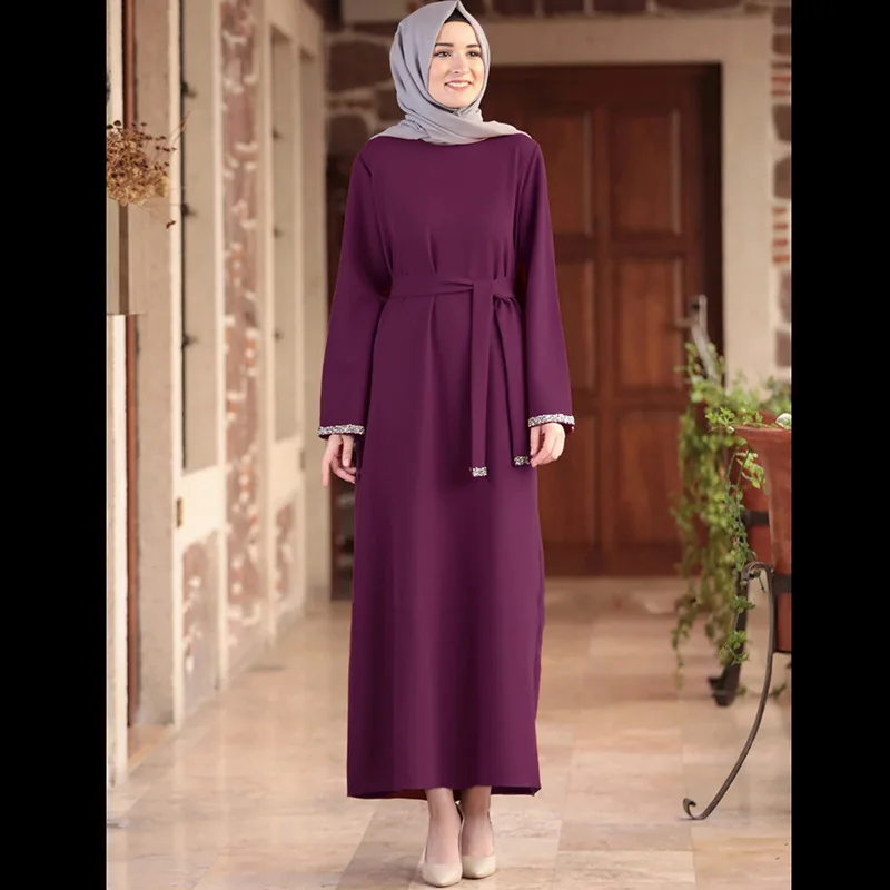 Muslim Middle Eastern Women Dubyabaya Long Dress Arabic Women Muslim Dress