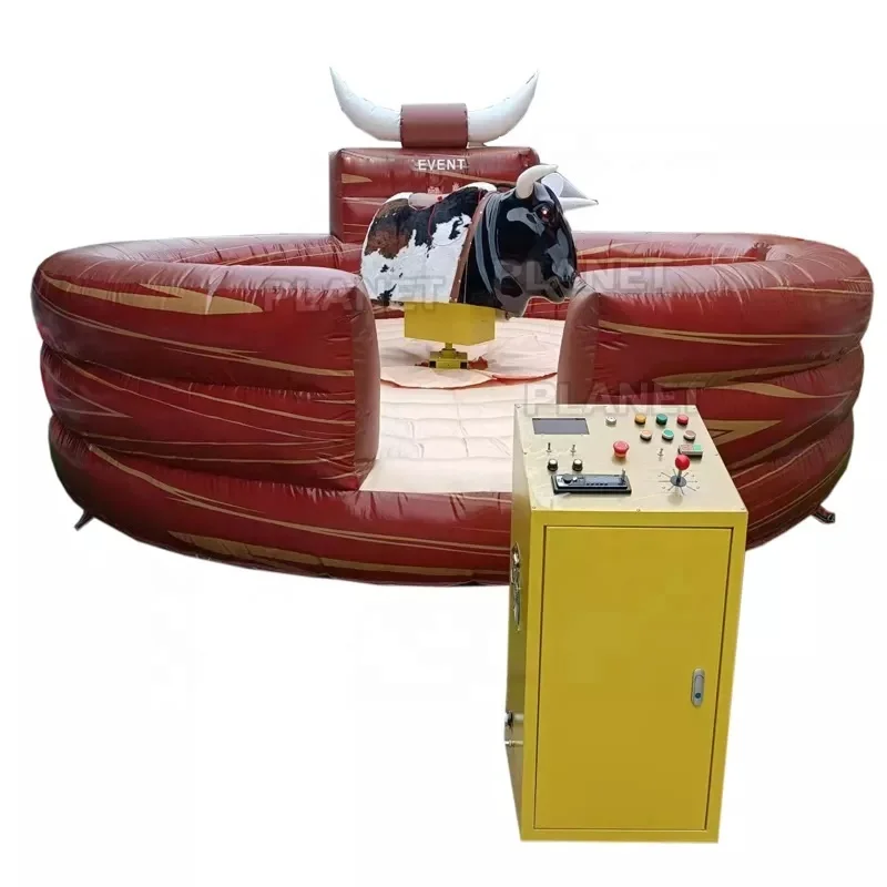 Outdoor Commercial Adults Sports Game Inflatable Mechanical Bull Riding Inflatable Crazy Bull Games For Rental