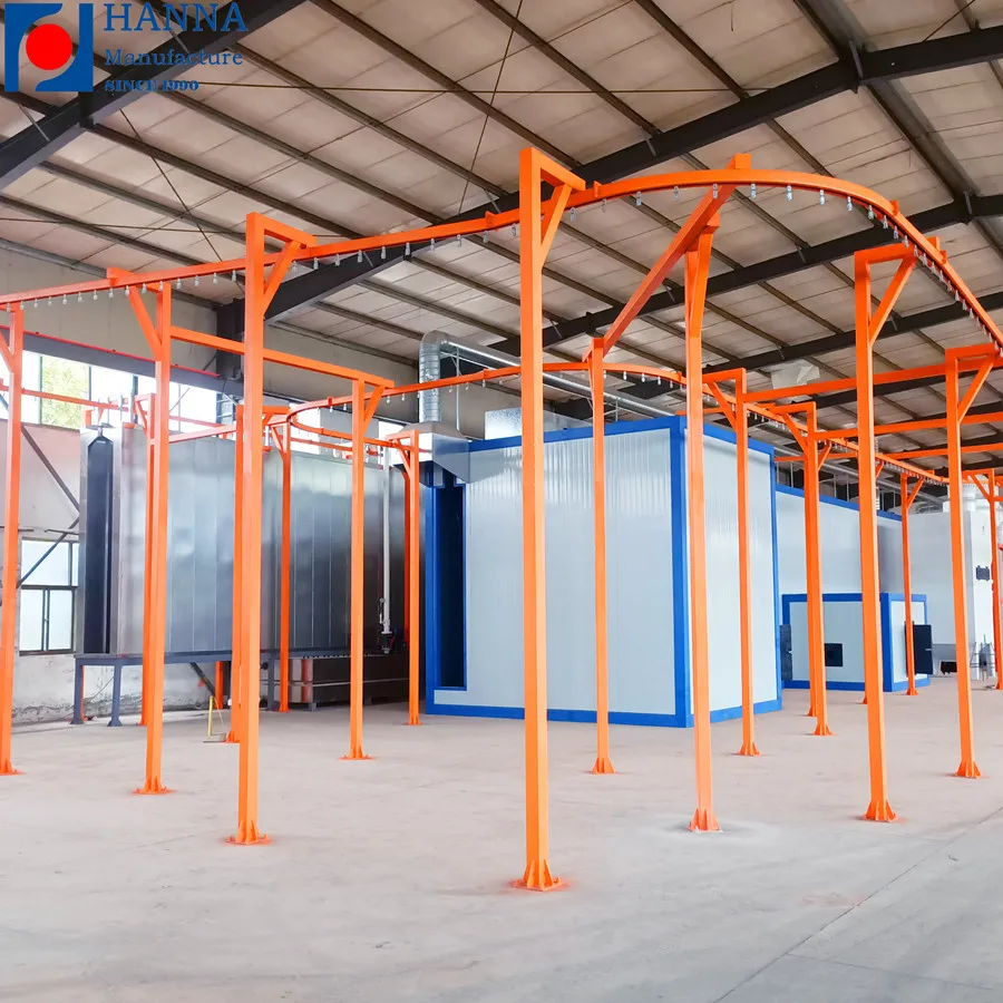 Full Automatic 2022 NEW Electrostatic Spray Painting Powder Coating Line With Dipping Tank Pre-treatment