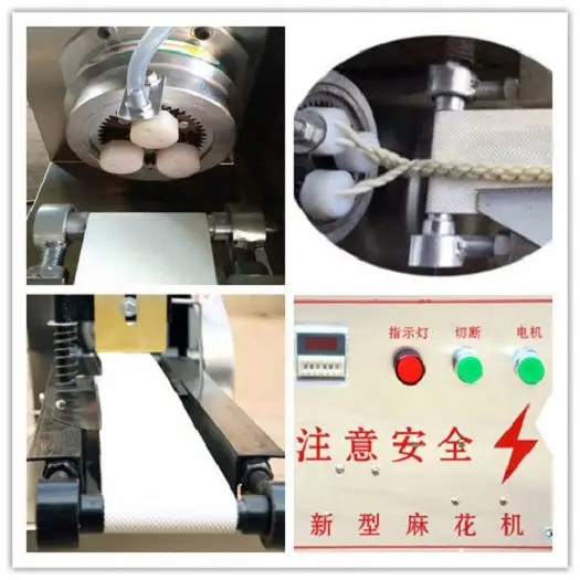 Original factory pretzel machinery four layer fried dough twists chain with cheap price