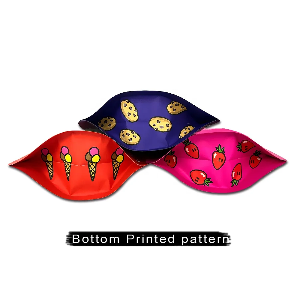 Free samples smell proof soft touch 1 gram 3.5 gram 14g 1 ounce lb design smell candy custom printed mylar bags Mylar Bags