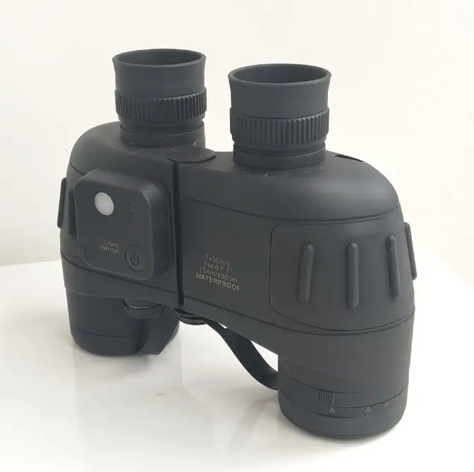 10x50 Waterproof Outdoor Telescope Range Finder Binoculars with Directional Compass