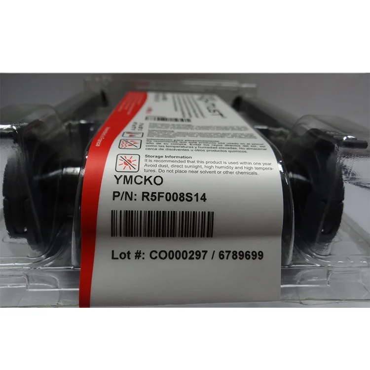 Лента Evolis YMCKO R5F008S14 R5F008S140 цветная лента 300 изображения для принтера карт Primacy Zenius