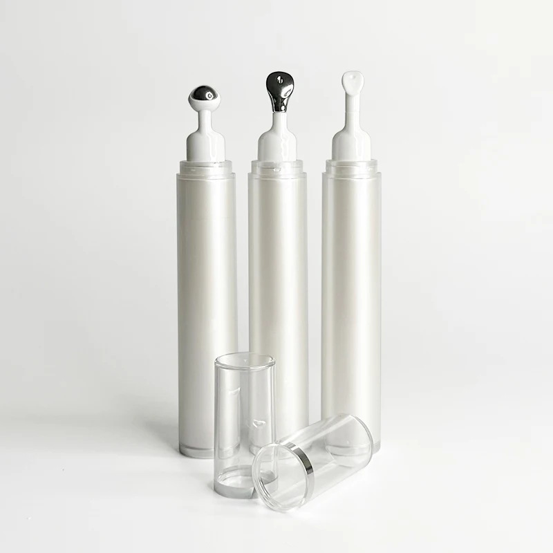 15ml Serum Syringe Eye Cream Airless Bottle Airless Bottle With Applicator for Eye Cream Eye Cream Roller Ball Airless Bottle