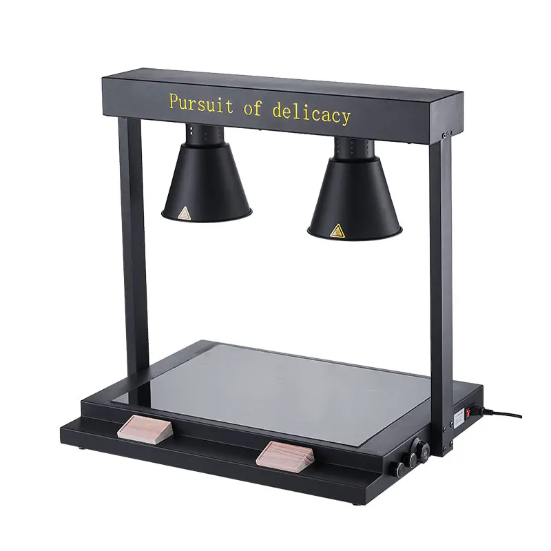 Commercial Food Warming round Heat Lamp AC Power Adjustable Head Buffet Warmer for Parties Restaurant Kitchen Home Use