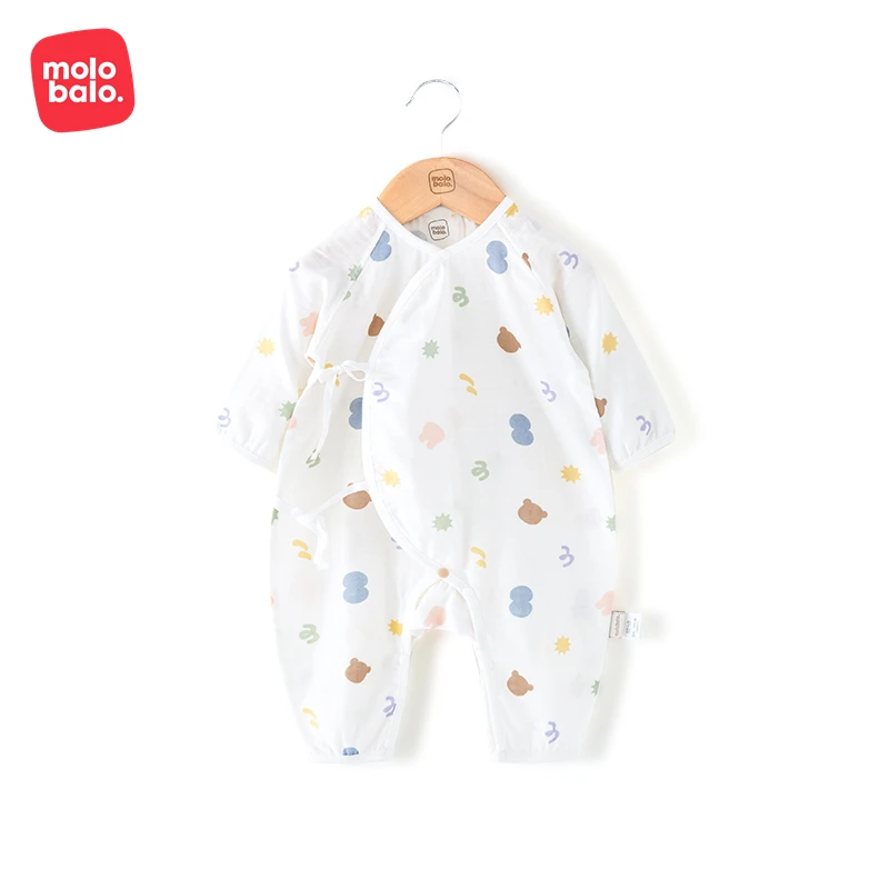 New Summer Infant Baby Clothes Newborn Baby Rompers Breathable Cotton Long Sleeve Baby Clothing