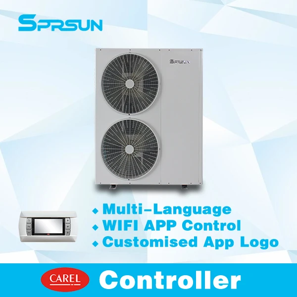 A+++ High COP OEM ODM 380V Monoblock R410A 16KW Air to Water heating cooling hot water DC Inverter Heat Pump