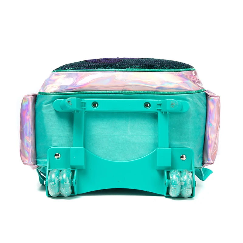 Jasminestar Cute Custom Unicorn Detachable Girl School Trolley Bag Set, Kids Cartoon Backpack With Lunch Box And Pencil Case