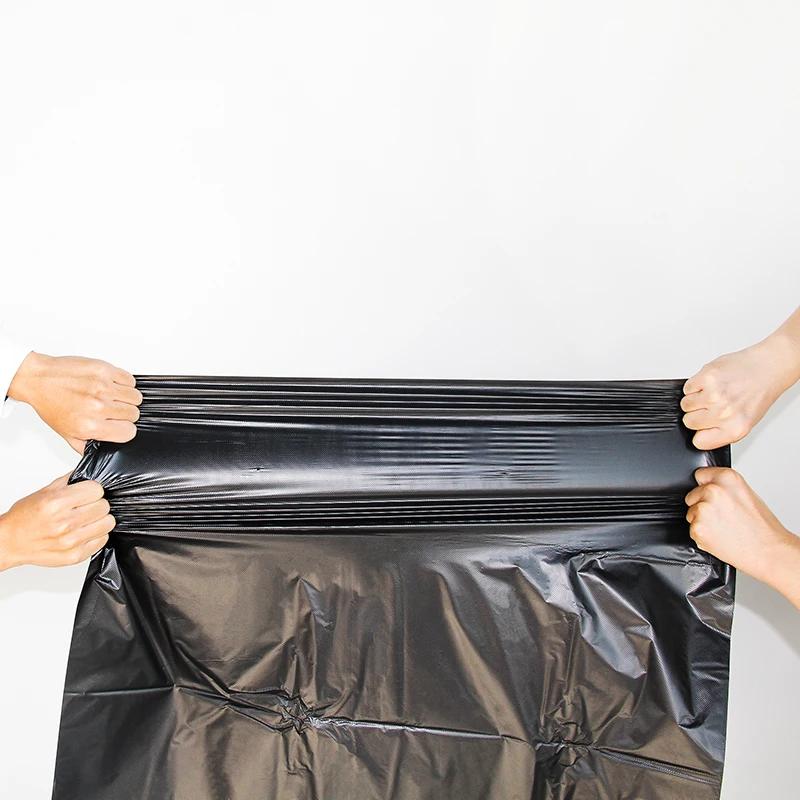 Compostable Disposable Trash Bag Cheap Black Plastic Heavy Duty Big Bin Garbage Bags For Dustbin Garbage Bag