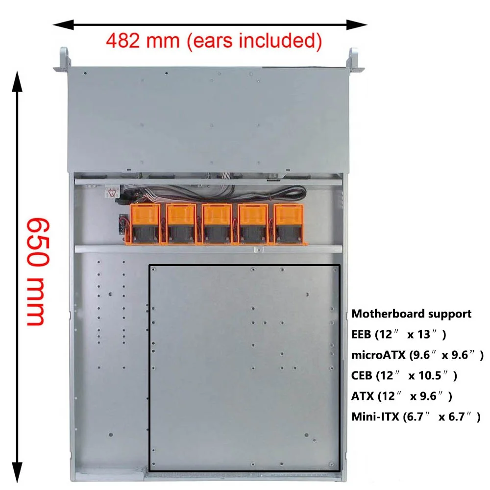 1U Rackmount Server case/chassis  with 4 Hot-Swappable SATA/SAS Drive Bay, MiniSAS /SATA connector 4 bay nas chassis