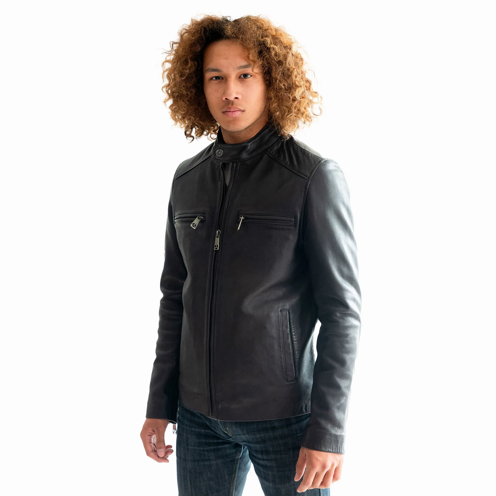 2024 Motorcycle Driver Jacket Leather Jackets High Quality Men Motorcycle Jacket