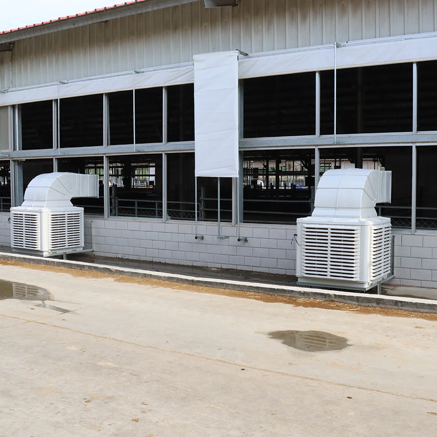 Industrial low-cost environmentally friendly evaporative air cooler/cooling pad air conditioning system