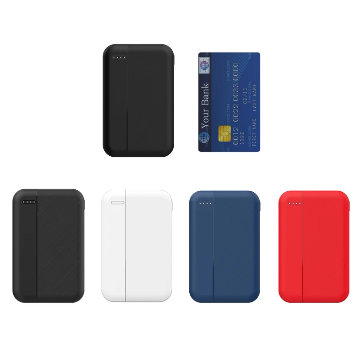 Factory manufacturers support sample logo custom 5000mah thin power battery charger power bank