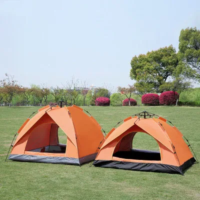 Instant Pop Up Family Camping Tent 2-4 Person Portable Tent Automatic Tent Waterproof Windproof for Camping Hiking Mountain