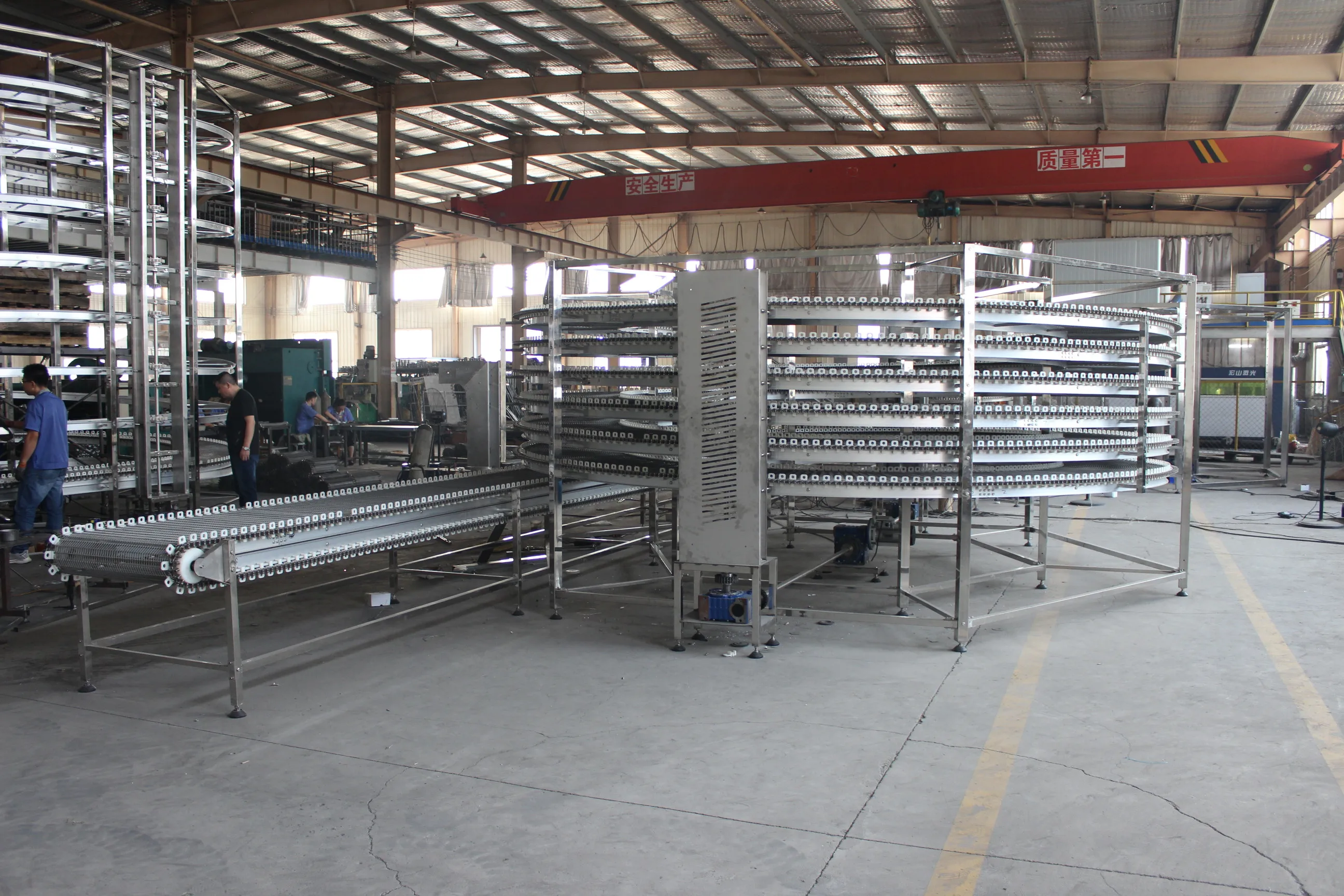 
Stainless steel spiral conveyor spiral freezer for ice cream meat and sea food quick freezing 