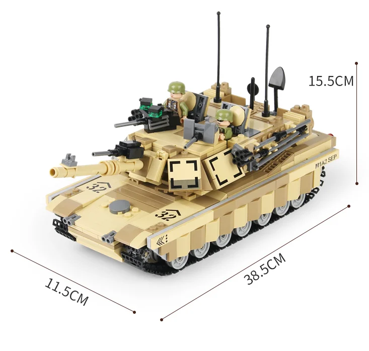 Building Block, Military series of main battle tanks  Toy for Children