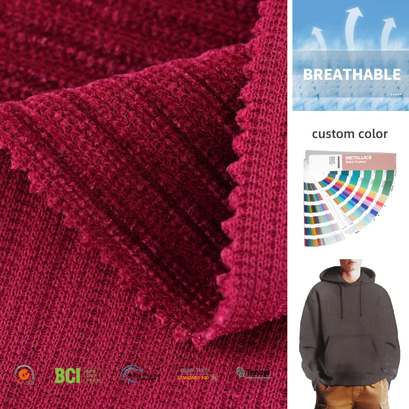 Оптовая продажа заводская цена анти-пилинг флис полиэстер жаккард синель ребра ткань