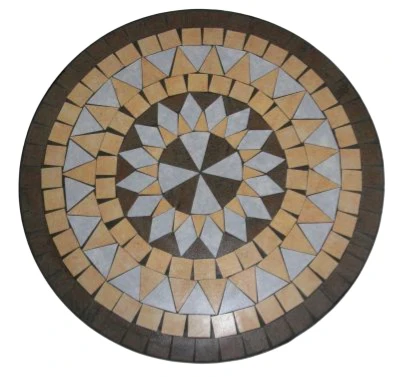 china factory wholesale cheap mosaic marble top metal cast iron garden table